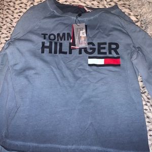 Blue Grey Long Sleeve Shirt